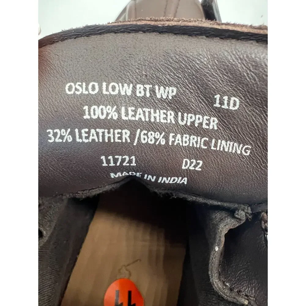 Polo Ralph Lauren Oslo Dark Brown Low Boots HydroGuard Men's 11D NEW